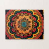 Kleurrijke mooie Mandala Legpuzzel (Horizontaal)