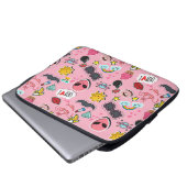 Kleurrijke mooie sticker laptop sleeve (Voorkant onderkant)