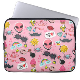 Kleurrijke mooie sticker laptop sleeve