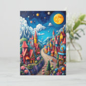 Kleurrijke Moonlit Snoep Land & Magical Village Ka (Staand voorkant)