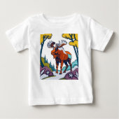 Kleurrijke Moose Art T-shirt (Voorkant)