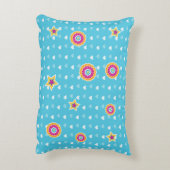 Kleurrijke Moppige Vossen met Sterren en Harten Decoratief Kussen (Achterkant (Verticaal))