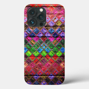 Kleurrijke Mosaic Pattern Kijk er uit Case-Mate iPhone Case