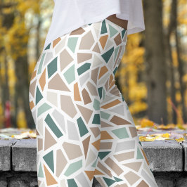 Kleurrijke Mosiac Tegel Print Leggings