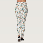 Kleurrijke Mosiac Tegel Print Leggings (Achterkant)