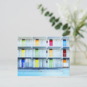 Kleurrijke moteldeuren, Wildwood, NJ Briefkaart (Staand voorkant)