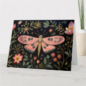 Kleurrijke Moth Kaart (Voorkant)