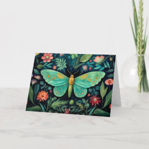 Kleurrijke Moth Kaart