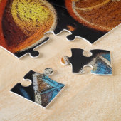 Kleurrijke motieven Chanoeka Menorah Legpuzzel (Zijkant)