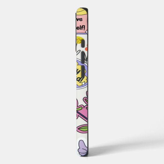 Kleurrijke Motivatie citaten iPhone 16 Hoesje (Achterkant / Links)