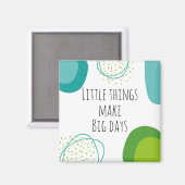 Kleurrijke Motivatie en Inspirerend prijsopgave  Magneet (Voorkant / Achterkant)