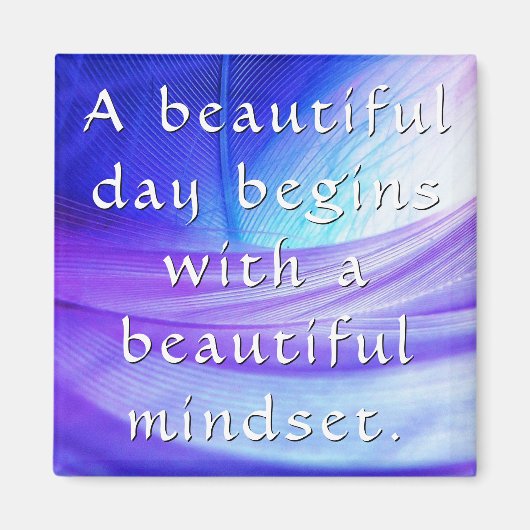 Kleurrijke Motivatie en inspirerende woorden Magne Magneet (Voorkant)