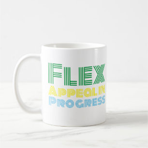 Kleurrijke Motivatie slogan Koffiemok