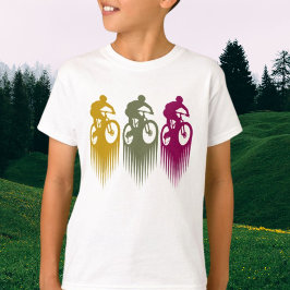 Kleurrijke Mountainbike MTB kleding T-shirt