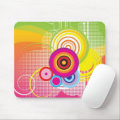 kleurrijke mousepad muismat (Met muis)