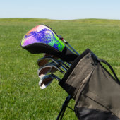kleurrijke mousserende muziek golfheadcover (Insitu)