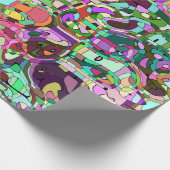 Kleurrijke mozaïek cadeaupapier (Hoek)