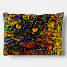 Kleurrijke Mozaïek Cat Art Prin Etui