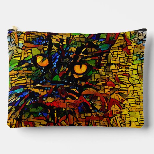 Kleurrijke Mozaïek Cat Art Prin Etui (Voorkant)