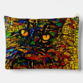 Kleurrijke Mozaïek Cat Art Prin Etui (Achterkant)