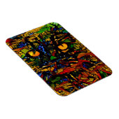 Kleurrijke Mozaïek Cat Art Prin Magneet (Rechterzijde)
