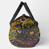 Kleurrijke Mozaïek Cat Art Prin Plunjezak (Rechts)