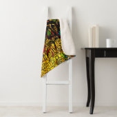 Kleurrijke Mozaïek Cat Art Prin Sherpa Deken (In situ)