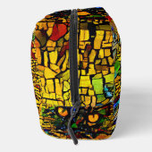 Kleurrijke Mozaïek Cat Art Prin Toilettasje (Rechts)