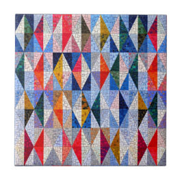 Kleurrijke Mozaïek Effect Art | Vierkante keramisc Tegeltje