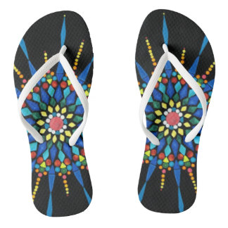 Kleurrijke Mozaïek Flipflops van Edelstenen Teenslippers