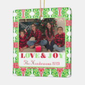 Kleurrijke Mozaïek Fotoboom Ornament (Links)