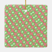 Kleurrijke Mozaïek Fotoboom Ornament (Achterkant)