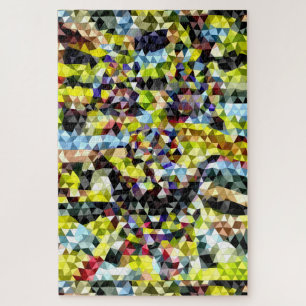 Kleurrijke Mozaïek Geometrische Hedendaagse Kunst Legpuzzel