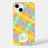 Kleurrijke Mozaïek Iphone 14 Hoesje (Achterkant)