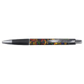 Kleurrijke Mozaïek Kat Kunstprint Pen (Achterkant)