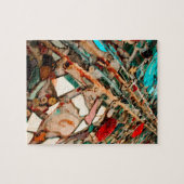 Kleurrijke Mozaïek Kunst Legpuzzel (Horizontaal)