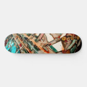 Kleurrijke Mozaïek Kunst Persoonlijk Skateboard (Horizontaal)