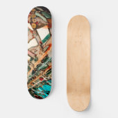 Kleurrijke Mozaïek Kunst Persoonlijk Skateboard (Voorkant)