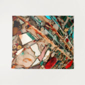 Kleurrijke Mozaïek Kunst Wandkleed (Voorkant (horizontaal))