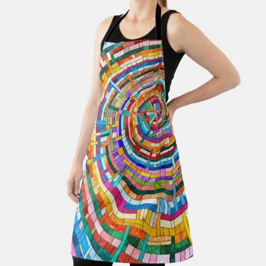 Kleurrijke Mozaïek Spiraal Schort (Insitu)