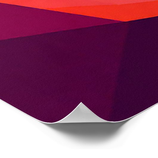 Kleurrijke mozaïek stier poster (Hoek)