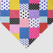 Kleurrijke Mozaïek Stippen Patroon Tissuepapier (Detail)