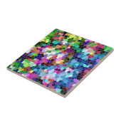 Kleurrijke Mozaïek Tegels Geometrisch Patroon Tegeltje (Zijkant)