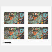 Kleurrijke mozaïek vis Sticker (Vel)