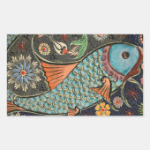 Kleurrijke mozaïek vis Sticker (Voorkant)