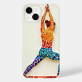 Kleurrijke Mozaïek Yoga Pose iPhone Case – Artisti (Achterkant)