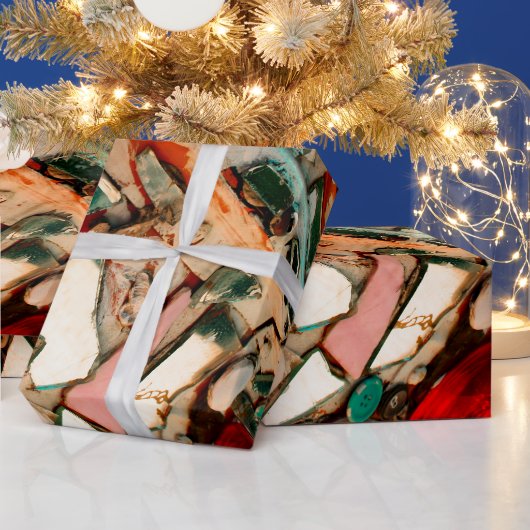 Kleurrijke mozaïekkunst cadeaupapier (Feestdagen)