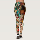 Kleurrijke mozaïekkunst leggings (Achterkant)