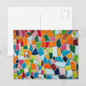 Kleurrijke mozaïekTegels Briefkaart (Voorkant / Achterkant)