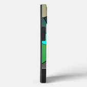 Kleurrijke mozaïektegels met Monogram! Case-Mate iPhone Case (Achterkant / Rechts)